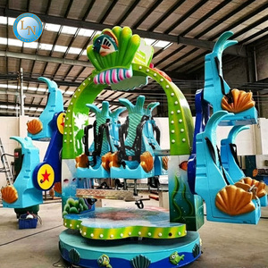 Attrazione Girevole a 8 Posti Personalizzata di Alta Qualità, Giostre a Testa in Giù a Tema Cartone Animato Ocean Clown, Attrezzatura per Divertimento Bambini - Product Image 1