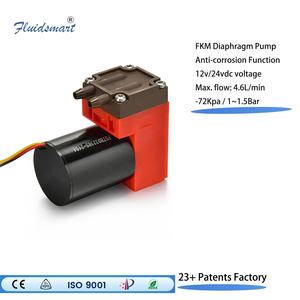 Longa Vida Baixo Ruído EPDM Bomba De Diafragma Pequeno 1-1.5Bar Air Samping Mini Elétrica 24V DC Bomba De Vácuo para tratamento Médico - Product Image 2