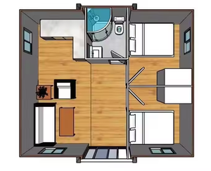 Hiện Đại Thiết Kế Công Nghiệp Đúc Sẵn Hội Thảo Chi Phí Thấp Kết Cấu Thép Container Bánh Sandwich Bảng Điều Chỉnh Nhà - Product Image 6