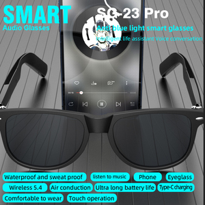 SG-23 d'usine Pro AI lunettes de soleil intelligentes pour hommes contrôle tactile HIFI musique réponse appel résistant aux ultraviolets lunettes Audio intelligentes - Product Image 3