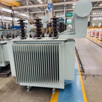Transformateur de puissance immergé dans l'huile haute tension à grande capacité, triphasé, abaisseur de tension, équipement de distribution pour postes de transformation