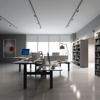 Bureau d'angle personnalisé en Chine, bureau d'étude, bureau de travail, poste de travail