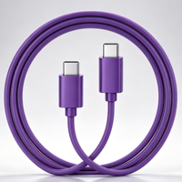 Câble de charge USB-C vers USB-C en silicone Nebite 60W 2m (lot de 3) avec charge rapide PD 3.0 et transfert de données haute vitesse pour iPhone 16/15 Series