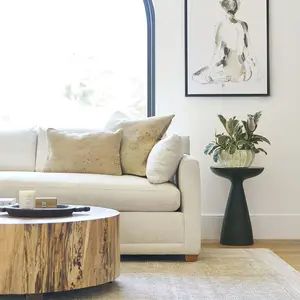Estilo europeo de muebles para el hogar, diseño simple, reposabrazos cómodo sillón sofá