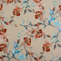 Nouveau tissu en coton imprimé numérique floral personnalisé Flower Safa Textile pour chemisiers, robe, chemise, écologique et biologique