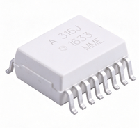 En stock Hcpl-316J-500E 15kV par microseconde CMTI Optocoupleur IC industriel isolé avec retour de défaillance pour commande de puissance