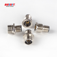 Connecteur circulaire Beisit 12 broches M12 IEC 61076-2-101 pour capteur d'automatisation