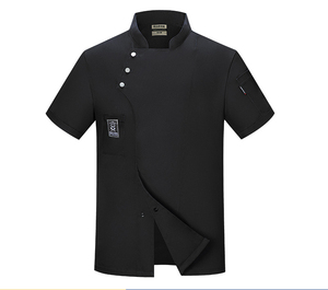 Ropa de trabajo de chef de algodón de diseño profesional para restaurante de hombre, uniforme de Chef impermeable de Etiqueta Privada, uniforme de Chef - Product Image 3