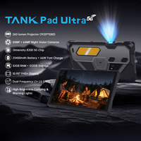 Tablet PC 8849 Tank Pad Ultra Resistente de 10.95 Pulgadas con Proyector de 260 Lúmenes, 16+512 GB, 23400 mAh, Visión Nocturna, Android 15, 5G