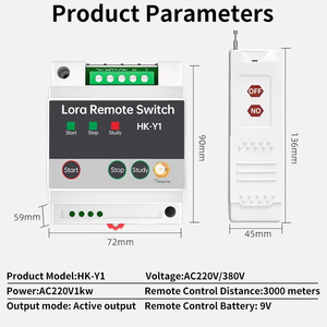 Puffins HK-ZF-002 220V công suất cao thông minh điều khiển từ xa chuyển đổi bơm 10A tối đa hiện tại 1000m phạm vi <span class=keywords><strong>RF</strong></span> Mạng CE chứng nhận - Product Image 5