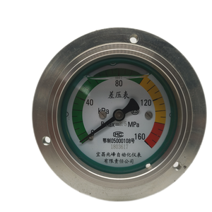 0-160 KPaステンレス鋼フィルター装置オイル充填差圧ゲージ - Product Image 1