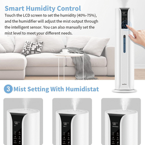 Humidificador Ultrasónico de Vapor Frío de 9L para Uso en el Hogar y Hoteles, con Funciones Inteligentes, Funcionamiento Silencioso, Luz Nocturna y Aromaterapia - Product Image 2