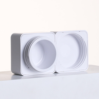 Pots en plastique PP personnalisés 5g à 50g mini conteneurs en blanc noir et transparent pour gel UV et crème pour les yeux