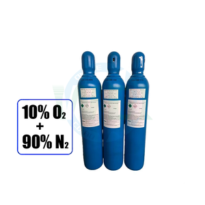 Cilindro de Gases Mixtos de 10% Oxígeno y 90% Nitrógeno para Calibración de Gases - Product Image 2