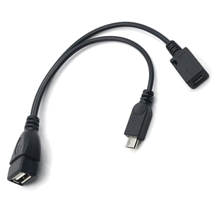 Mobil için akıllı kablo Usb <span class=keywords><strong>2</strong></span>.0 <span class=keywords><strong>2</strong></span> in 1 OTG mikro USB kablosu - Product Image 2