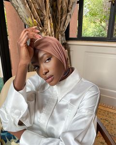 Chất lượng cao tùy chỉnh Jersey hijab dễ dàng-to-mặc bông Bandana ngay lập tức innercap nút sửa chữa underscarf Tie trở lại neckcover - Product Image 4