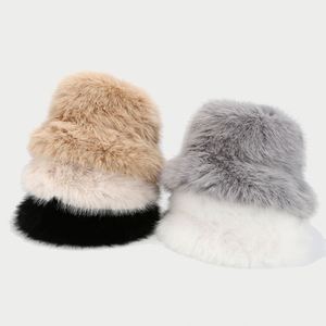 2025 Autumn Winter New Arrival Fashion Trendy Women Furry Bucket <b>Hat</b> - Product Image 2