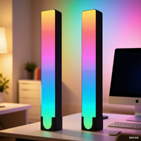 Lampu meja LED sinkron musik, Bar pencahayaan LED bertenaga USB untuk dekorasi rumah pintar, lampu belakang TV game dengan aplikasi kontrol