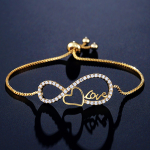 สร้อยข้อมือจิวเวลรี่ BP2120 rakol สร้อยข้อมือคู่รักปรับเสน่ห์ได้สำหรับผู้หญิงพร้อมคิวบิกเซอร์โคเนีย - Product Image 4