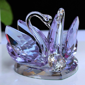 Recuerdo romántico de boda cristal transparente <span class=keywords><strong>pareja</strong></span> Cisne regalos - Product Image 4