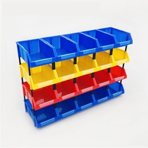 Various Sizes Plastic Stackable And Hanging Bins For Warehouse Storage Racks And Shelves