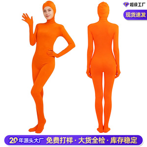 Combinaison intégrale en spandex pour filles, style ouvert, avec masque, vêtements Zentai pour la performance et le cosplay - Product Image 5