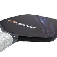 Livraison rapide Anyball marque fibre de carbone thermoformage Pickleball raquette PP-13mm noir Pickleball pagaie pour la formation