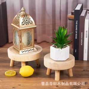 Nuevo taburete base para bonsái de madera de paulownia transfronterizo, soporte de madera para flores de interior y balcón, estante de exhibición y almacenamiento para suculentas - Product Image 4