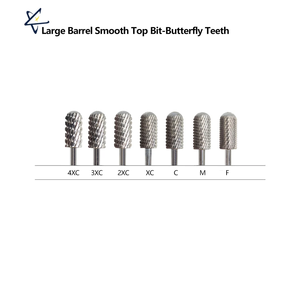 Foret à ongles en carbure à tête lisse et dents papillon, grand modèle, stable, faible bruit, tête de meulage en tungstène - Product Image 6
