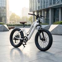 Vélo de montagne électrique 500W, 7 vitesses, moteur avant, alliage d'aluminium, pneus larges, batterie lithium 48V 10.4Ah, vélos électriques pour adultes