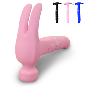 Outil de simulation de massage en silicone pour femme, marteau divin en plastique, vibrateur, taille, main, chambre d'hôtel - Product Image 1