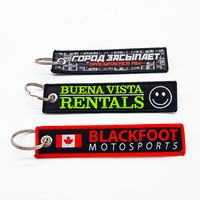 Porte-clés personnalisés en tissu brodé avec logo de voiture, sifflets, lanières, porte-clés personnalisés pour moto