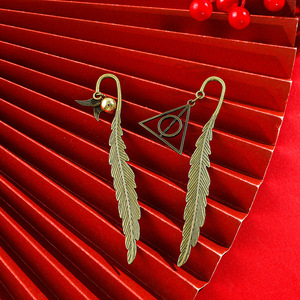 Marcapáginas de Metal con Plumas Retro al por Mayor, Marcapáginas de Dibujos Animados de la <span class=keywords><strong>Snitch</strong></span> de las Reliquias de la Muerte, Marcapáginas de Películas de Anime - Product Image 4