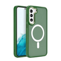 WOWCASE 2024 Nouvelle tendance Luxe Matte Skin Feel Absorbeur magnétique Coque de téléphone Convient pour Samsung S23 S23 s24 Plus S23 s24 Ultra