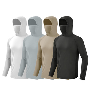 เสื้อฮู้ดดี้ตกปลาผู้ชายคุณภาพสูง หลายสี ผ้าสเตรช ระบายอากาศ น้ำหนักเบา ป้องกันแสงแดด UPF 50 แห้งเร็ว 100% - Product Image 1