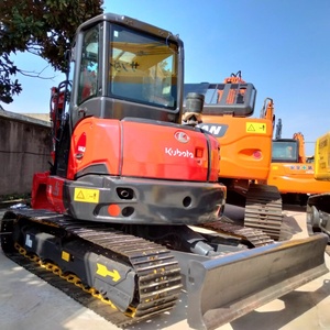 Excavadoras Usadas de Segunda Mano de 6 Toneladas, Excavadoras Hidráulicas de Cadenas Kubota KX163 KX161 KX155 KX185 de 5 y 8 Toneladas - Product Image 2