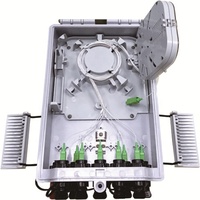 Boîtier de distribution de fibre optique extérieur avec 9 ports et câble d'accès fibre optique pré-terminé