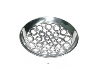 Cuenco redondo de aluminio fundido de alta calidad con patrones circulares en pulido de espejo, decoración del hogar, cuenco de aluminio y Metal, decoración del hogar - Product Image 1