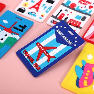 Custom Eco-Friendly Rubber Luggage Tags with Silk Screen Printing-Unique Fun <b>Bag</b> Tags for Travel & Promotion - Product Image 2
