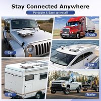 Kit de montage magnétique Starlink Mini en alliage d'aluminium avec raccord de tige, support de satellite pour toit sans perçage pour voiture, camping-car, camion - Vente en gros