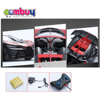 Coche de Carreras Bugatti RC de Plástico GCC de 5 Canales con Apertura de Puertas y Control Remoto