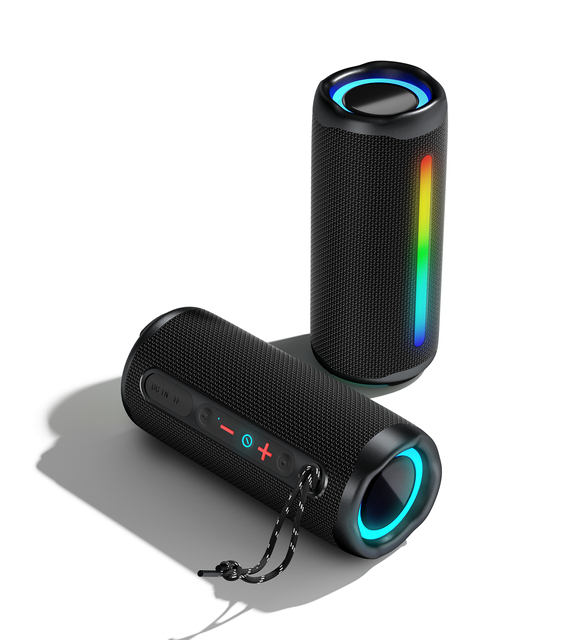 Portable Bluetooth Speaker RGB Colorful Light Waterproof BT Speaker Home Party Music Box Subwoofer Stereo Sound Outdoor Camping sound equipment speaker