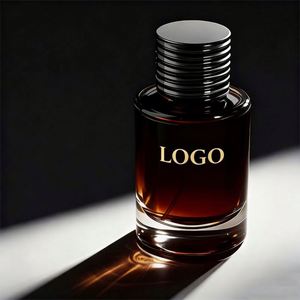 En stock, flacon de parfum vide en verre ambré, 30 ml, 50 ml, 100 ml, flacon de parfum de luxe poli avec bouchon noir - Product Image 1