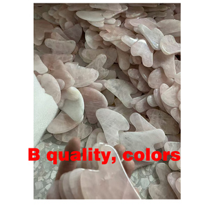 Outils de massage Gua Sha en quartz rose naturel, 100% faits à la main, gratte-dos SPA, fonction acoustique, pas cher - Product Image 5