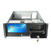 Châssis de serveur t-mount 4U, pour ordinateur industriel, avec écran HD, 2 bits, balançoire à chaud, pour serveur atx
