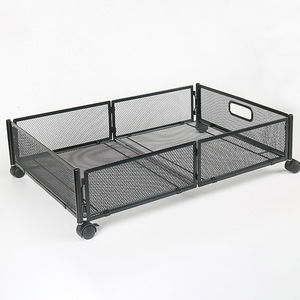 Foldable Metal Large Clothes Toy Under Bed Storage Bag Organizer Shoe Organizer Under Bed Containers Storage With Wheels