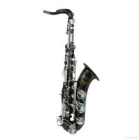 Saxofón Tenor Eastern Music SA80, Estilo Brillante, Campana Niquelada Negra, Cuerpo Plateado, Tono BB, con Estuche Premium