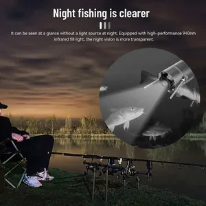 Cámara <span class=keywords><strong>de</strong></span> Pesca Submarina JXI 15M 4.3 Pulgadas con Visor <span class=keywords><strong>de</strong></span> Peces, Pantalla LCD Impermeable IP68 <span class=keywords><strong>de</strong></span> Metal y Plástico, Visión Nocturna IR, Batería <span class=keywords><strong>de</strong></span> Litio - Product Image 3