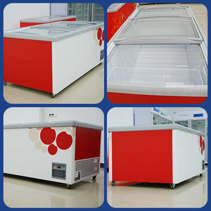 <span class=keywords><strong>Vitrina</strong></span> refrigerada, congeladores horizontales de ahorro de energía para <span class=keywords><strong>congelador</strong></span> comercial de doble puerta, helados para tienda de postres - Product Image 2