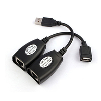 Extensor de Cable de Red USB a RJ45 Externo con Amplificador de Señal USB, 50 Metros, 10/100/1000Mbps